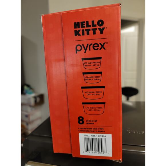 Pyrex Hello Kitty Glass Storage Set - Picture 2 of 8
